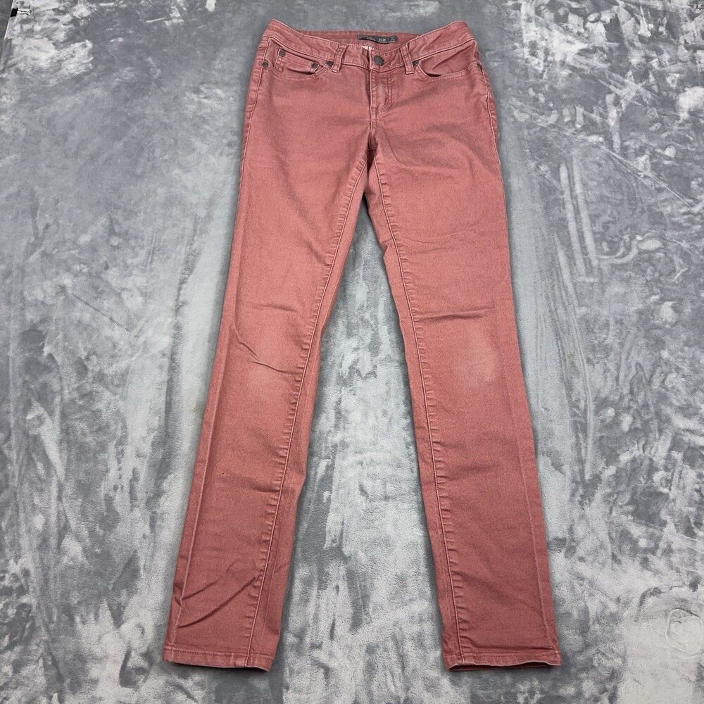 PrAna Kayla Skinny Jeans Women’s Size 0/25 Pink Low Rise Stretch 5 Pocket